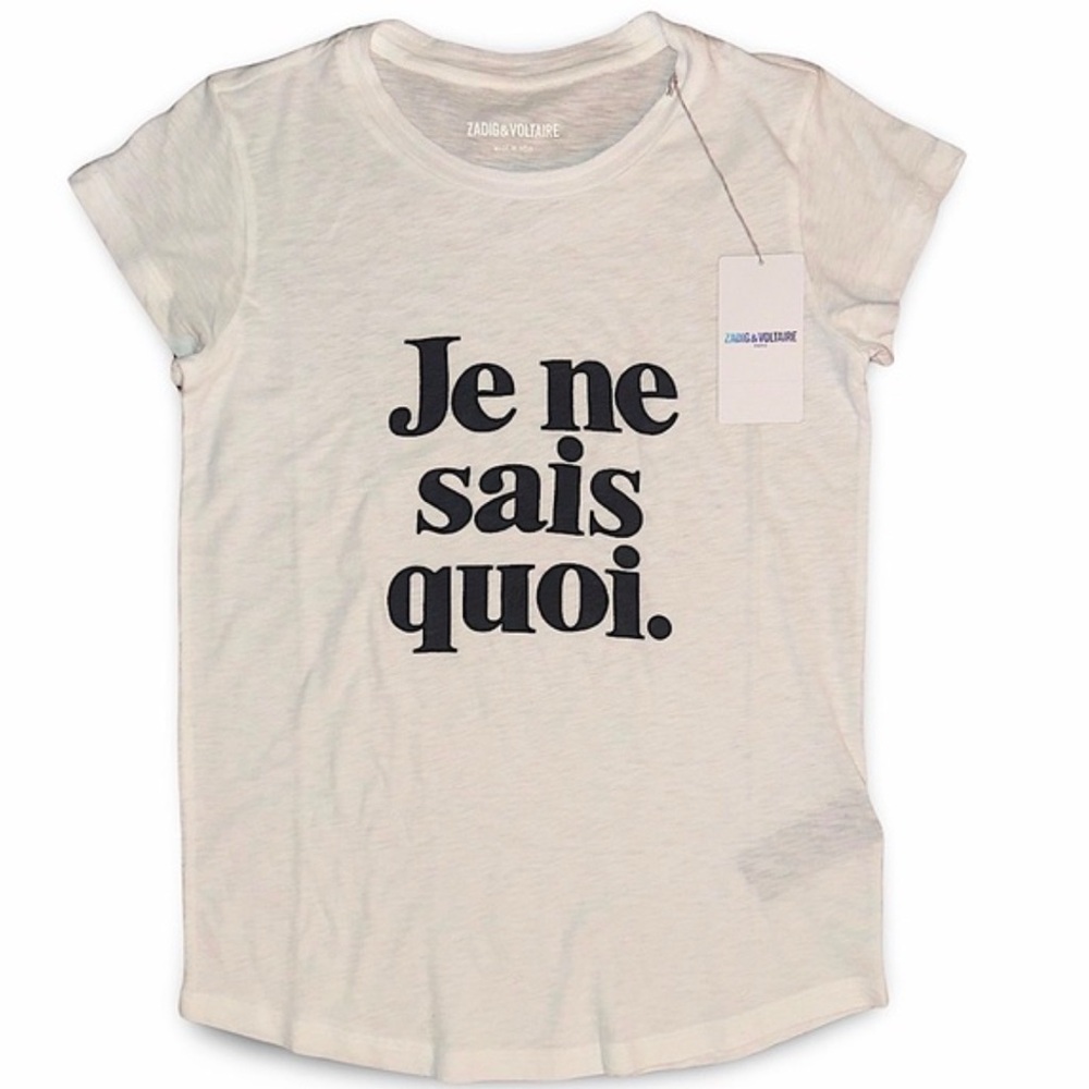 Zadig & Voltaire white tee NWT